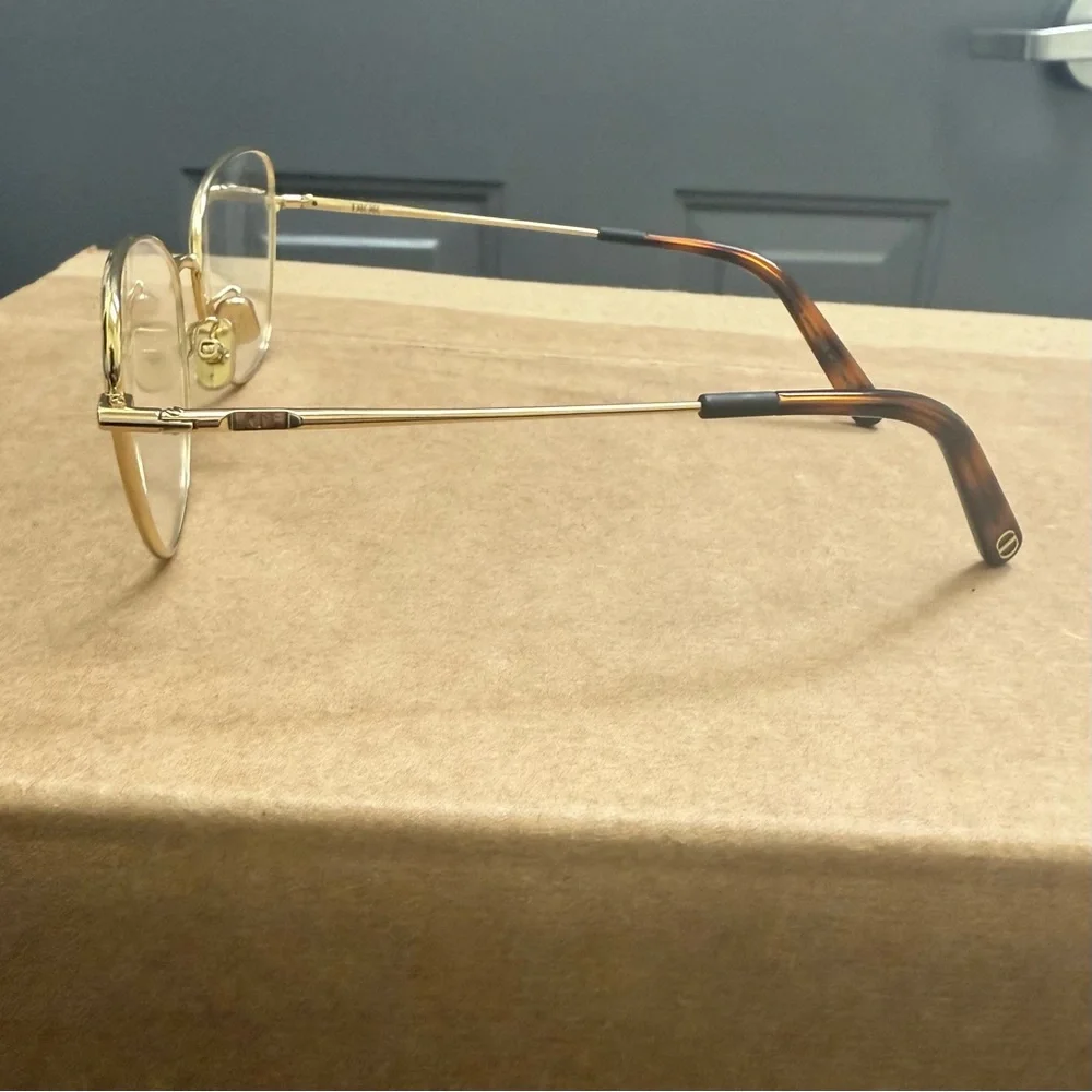 Dior Women's Gold Frame Glasses - Picture 5 of 11